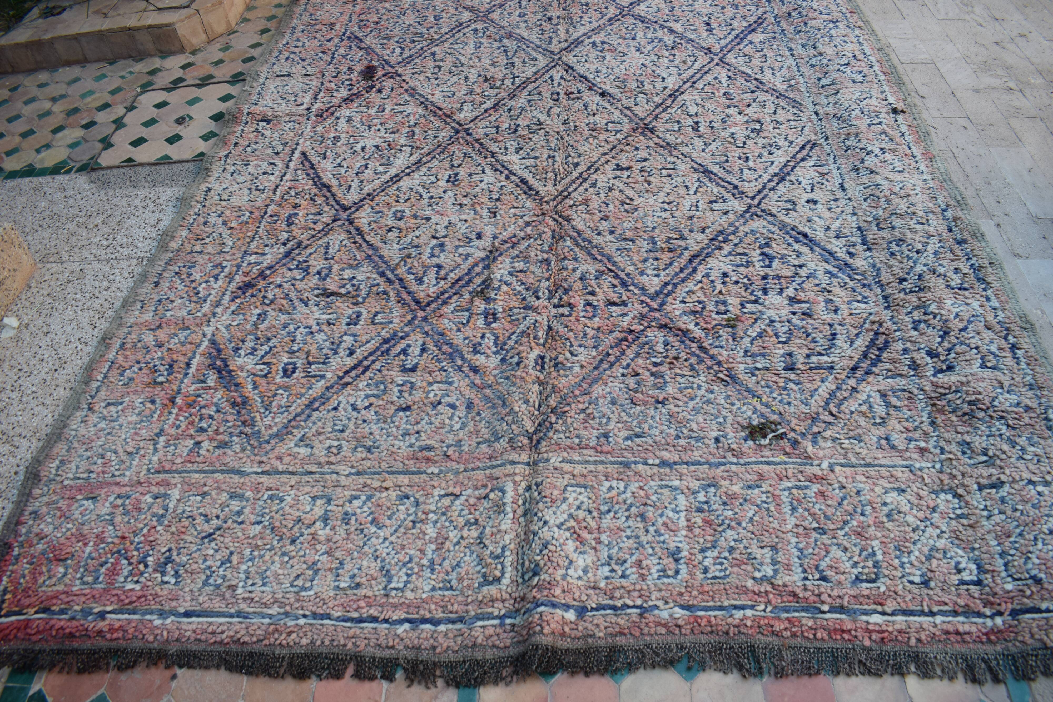 Vintage Moroccan Berber rug