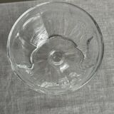 Set of 10 small vintage glass ice cream bowls.