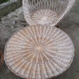 Living room 5 pieces vintage rattan