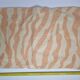 Linen cushion cover, beige and orange zebra pattern, 57 x 37 cm, Chhatwal & Jonsson