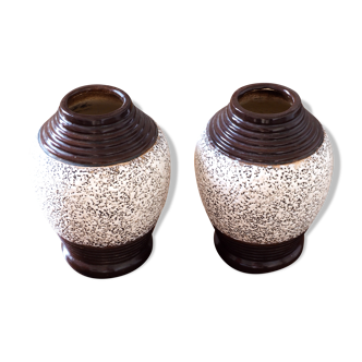 Paire de vases art déco Louis Dage