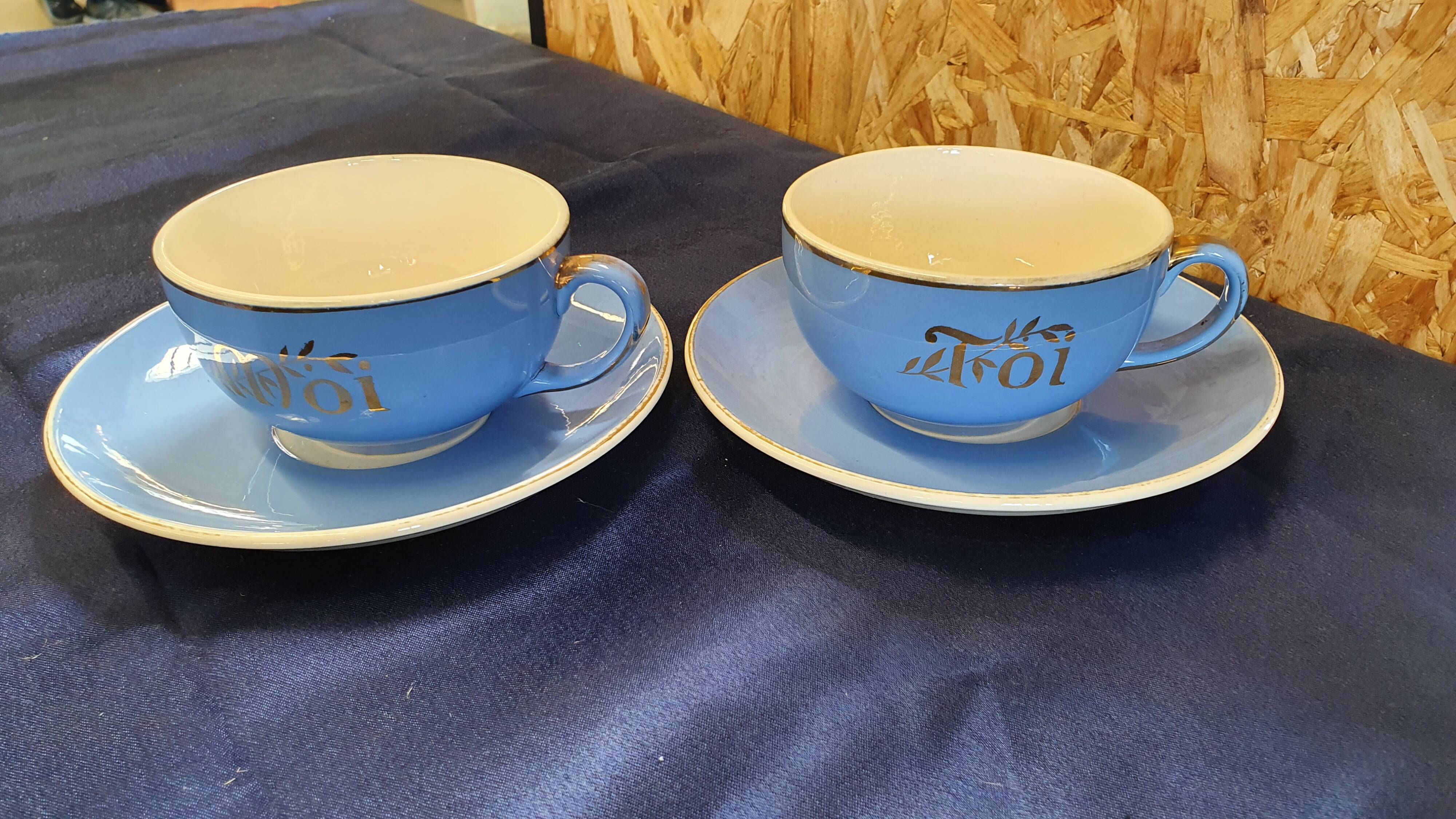 1 set of 2 cups and under cups Villeroy Boch you & me
