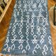 Soft cotton rug with Berber patterns