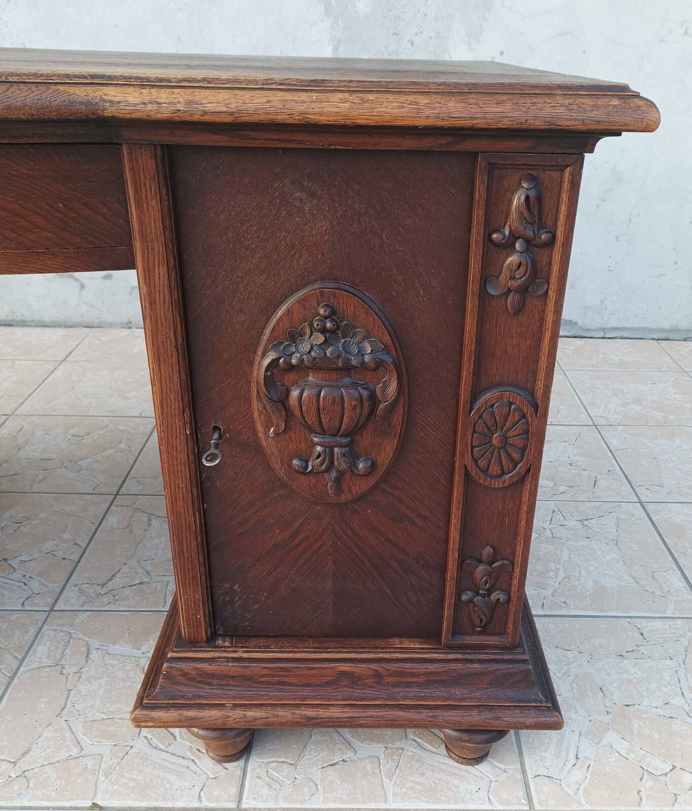 Art Deco oak desk