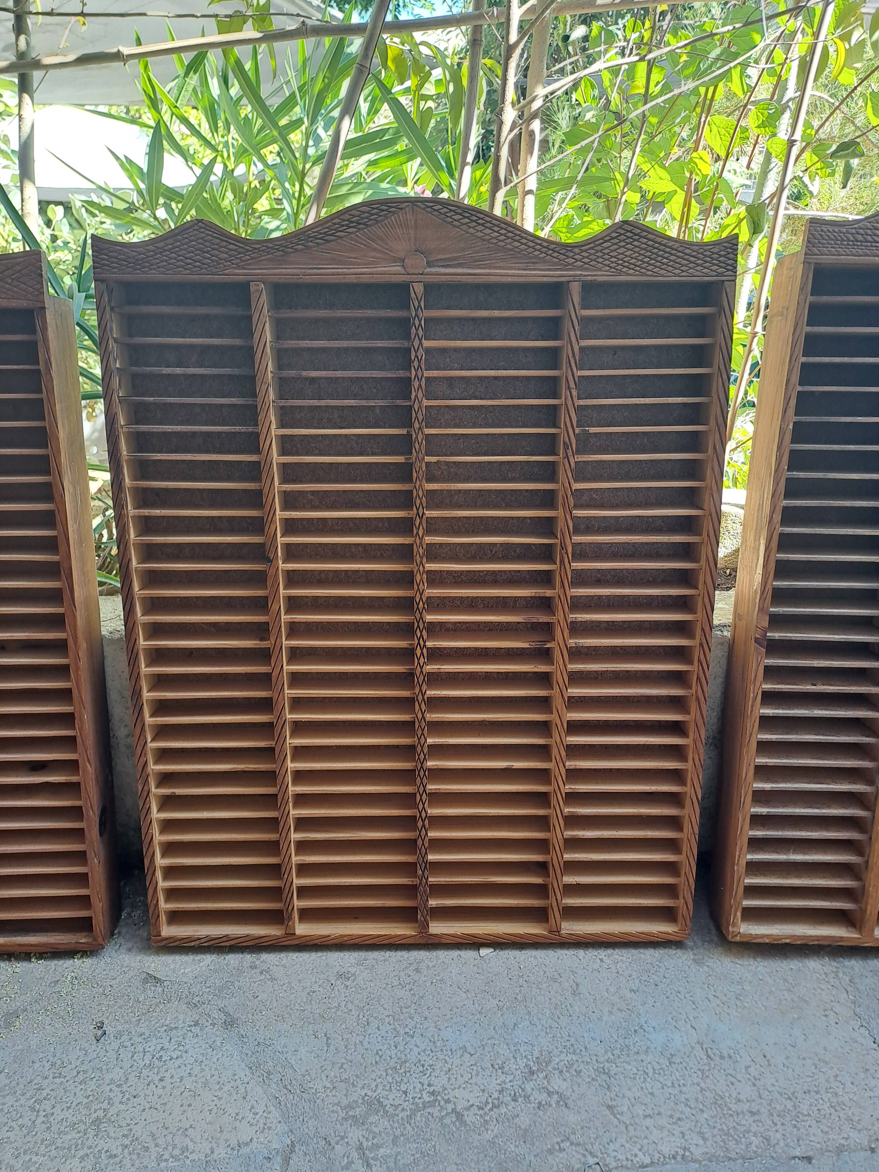 Lot 3 Lockers collection Storage Wood Decoration printing locker for collections