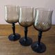 Lot de 3 verres ambré
