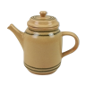 Brown teapot - Lorraine Art Workshop - Sarreguemines France - 20 cm