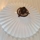 Opaline glass pendant light