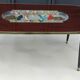 Coffee table of the 50s compass showcase bird and cherry
