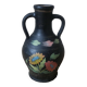 Vase à anses poterie handmade fabrication artisanale céramique antique campagne décor fleuri