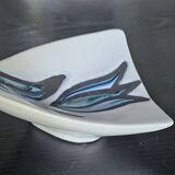 CAPRON - Small Trilobed Cup with Blue Tulip Decor M13