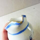 Milk pot, Breton décor, Quimper HB