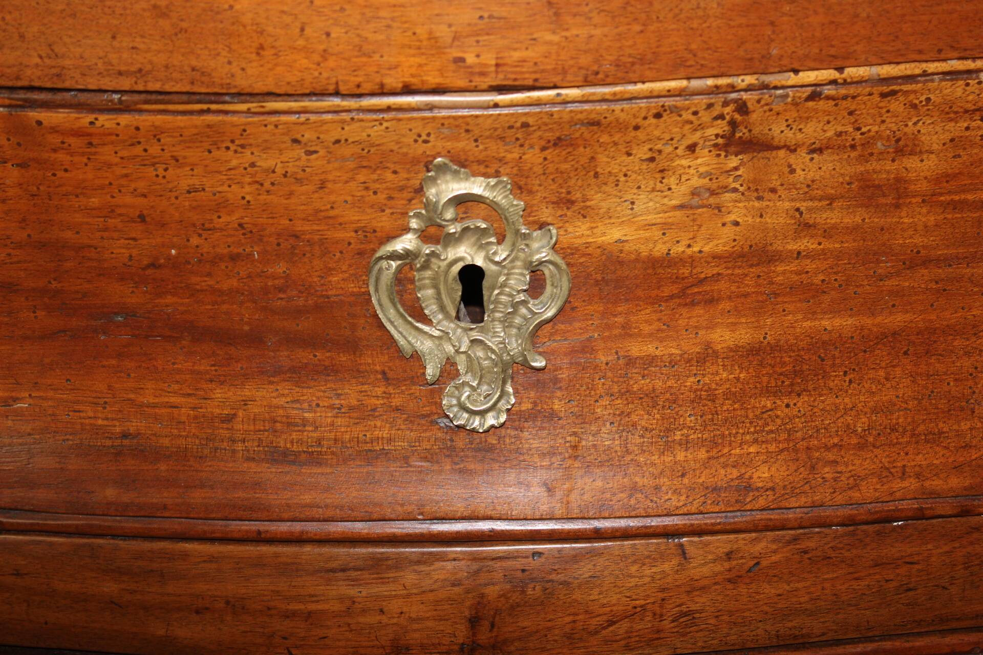 Eighteenth-century walnut tomb commode.