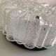 Round ceiling lamp in bubbled glass / vintage 60s-70s