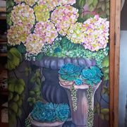 Peinture sur chassis toile coton 116 cm /73cm