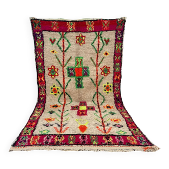 Tapis berbère marocain artisanal 203 x 104 CM