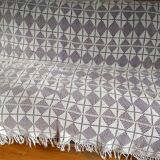 White cotton bed cover, Old crochet bed throw, white cotton bed cover