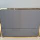 Three-Panel Folding Fire Screen in Polished Brass and Steel Mesh