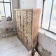 XL 1950 pine workshop cabinet with drawers