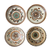 Set of 4 cups or Horezu pottery, signed