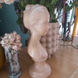 Terracotta-style plaster bust