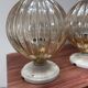 Paire d’appliques murales globes vintage