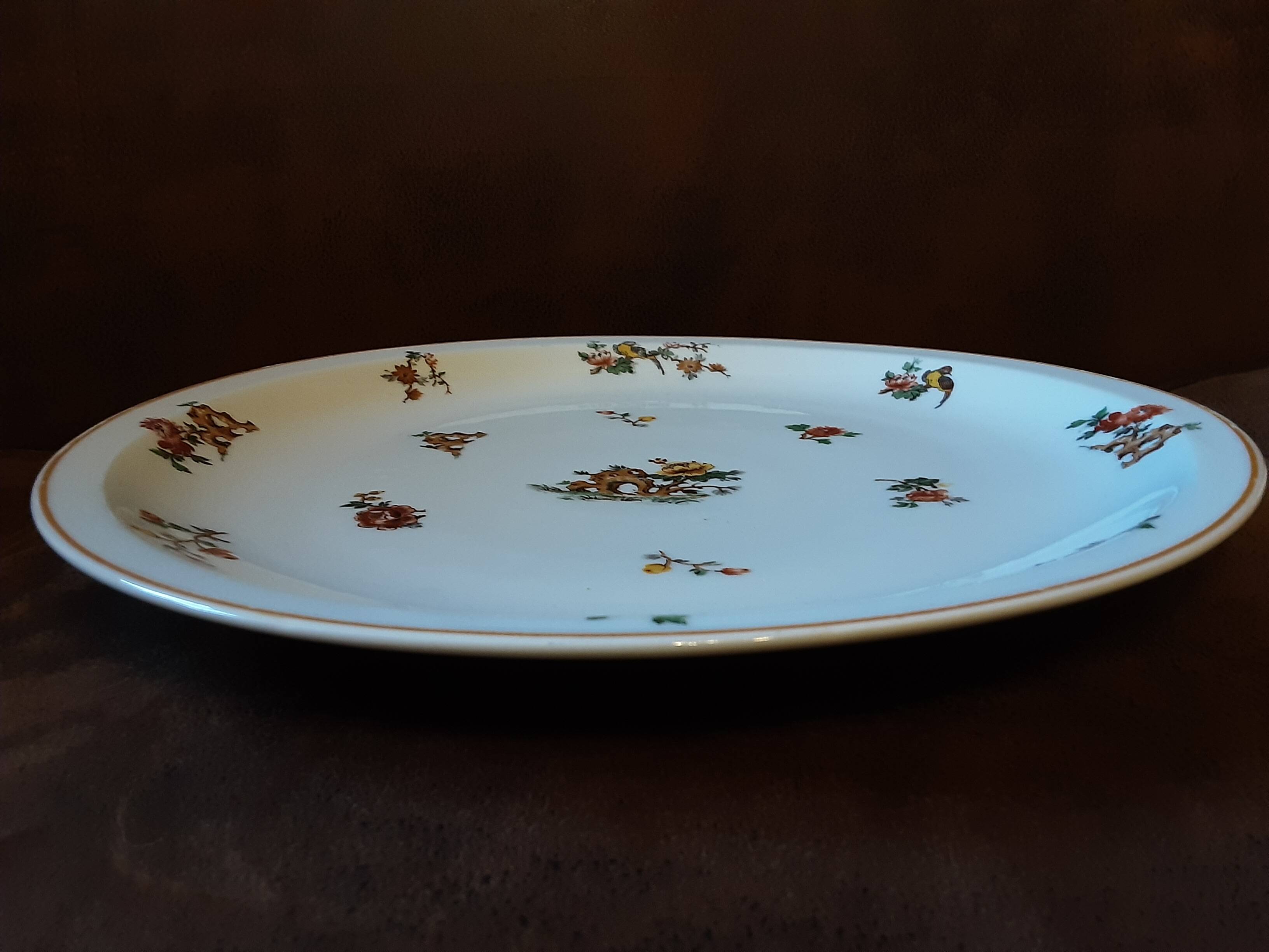 Large Limoges porcelain dish