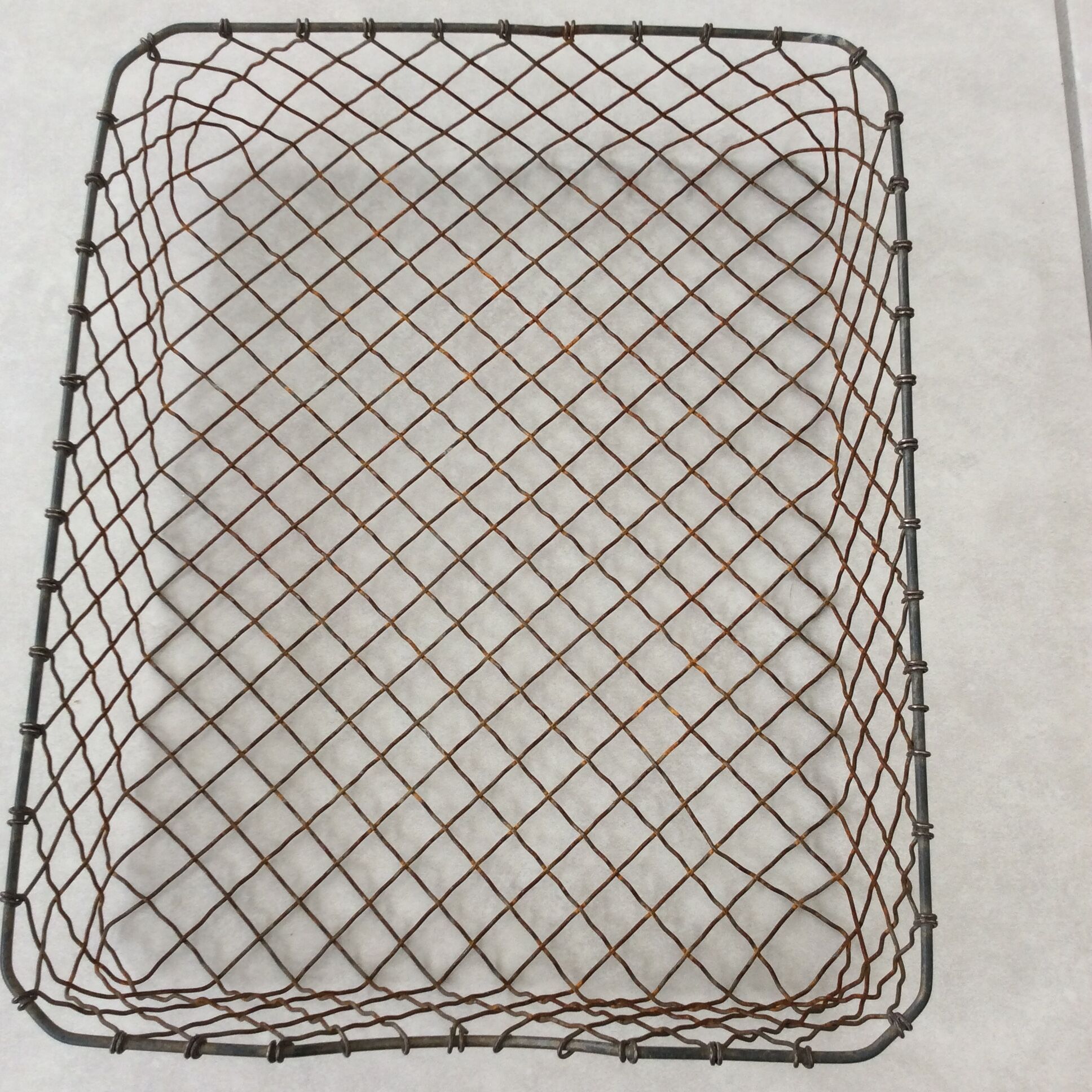 Metal office storage basket