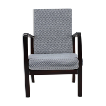 Fauteuil réglable en hêtre restauré des années 1940, Tchécoslovaquie