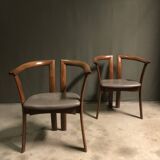 Rare PAIR OF DANISH ARMCHAIRS FOR SCHOU ANDERSEN