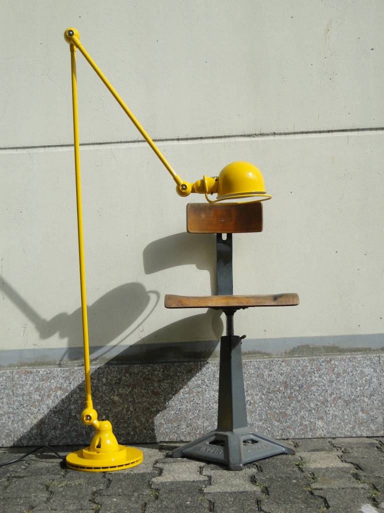 Jieldé lamp yellow 2 arms of Jean Louis Domecq