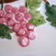 2 vintage barbotine grapes plates signed Francesco Guarino