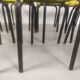 18 yellow metal bistro chairs