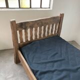 Brutalist Aranjou elm bed