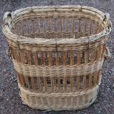 Old and large wicker baker's basket - 1920s-30s
