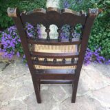 Old wooden and sitting chair chania