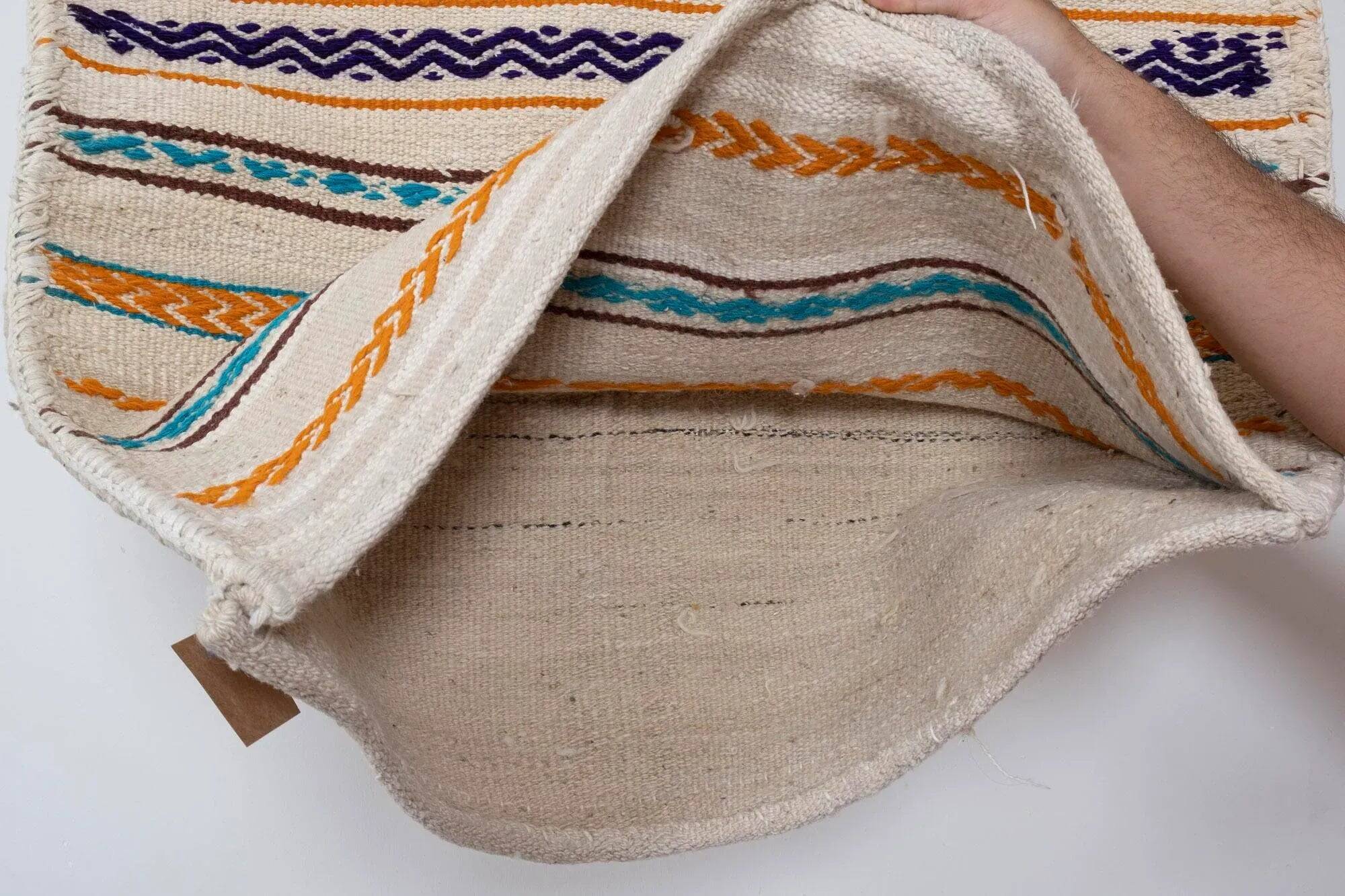 Vintage Turkish kilim, handwoven, 76x156 cm.