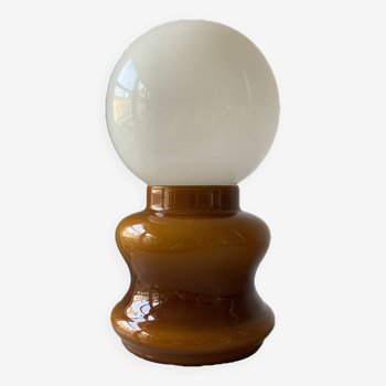 Lampe de table vintage  en verre de murano