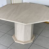 Table en travertin vintage