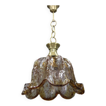 Grande suspension en verre de Murano des années 1980, Italie