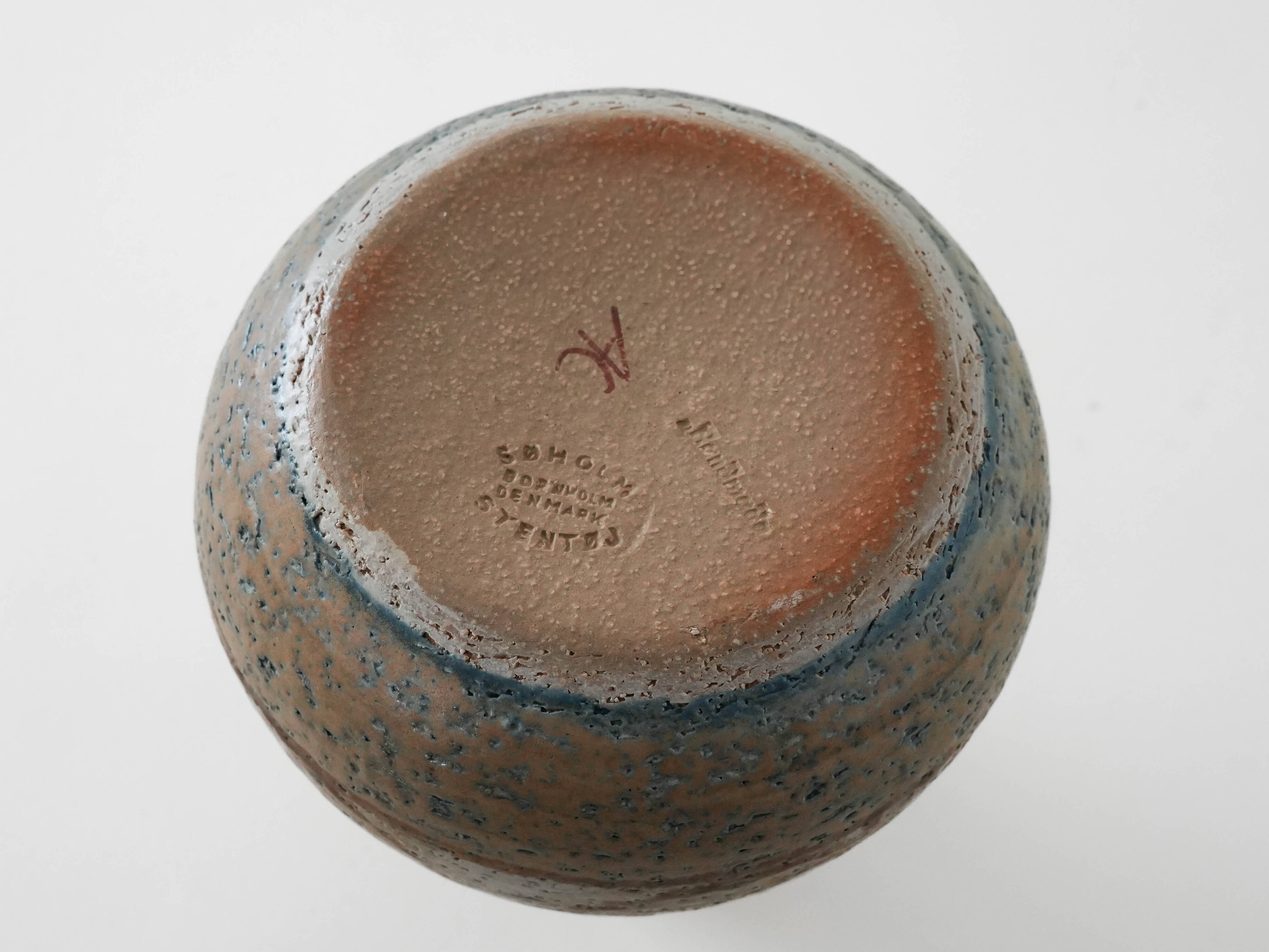 Ceramic vase, Danish design, 1960s, manufacturer: Søholm
