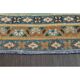 Vintage Turkish Oushak Handmade Wool Cotton Brown Runner Rug 118x301