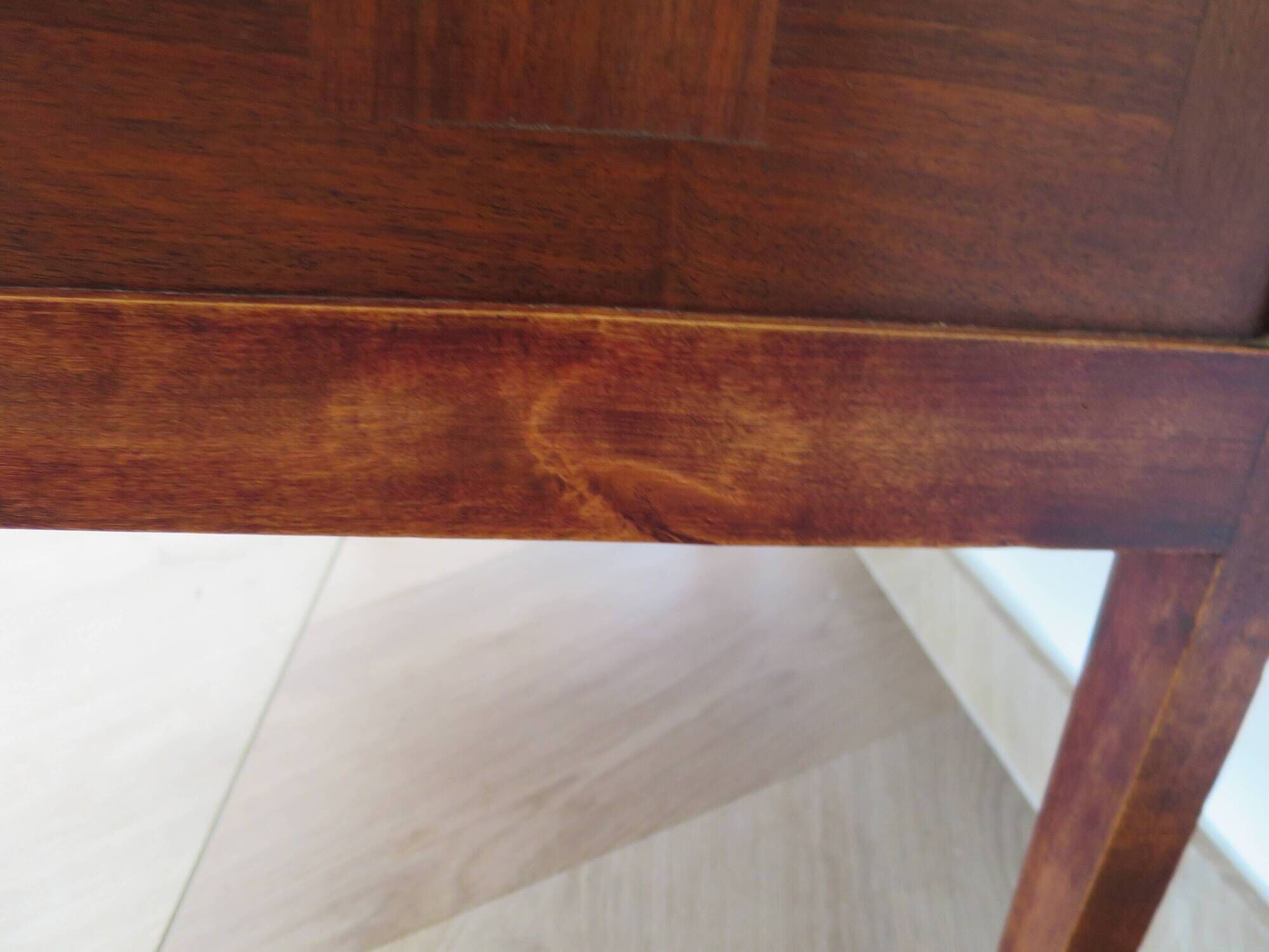 Art Deco chest of drawers - 4 drawers - locks - checkered wood veneer top - 50s