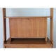 Bibliothèque avec secrétaire vintage en bois 1950