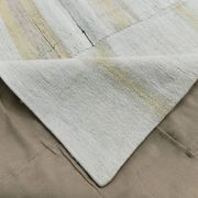 9x12 White & Cream Modern Striped Kilim Rug, 268c358Cm