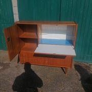 Old buffet furniture Scandinavian secretary wood vintage teak