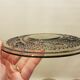 Dessert service 12 plates and vintage space age smoked glass dish