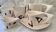Ceramic tête-à-tête service, 1950s