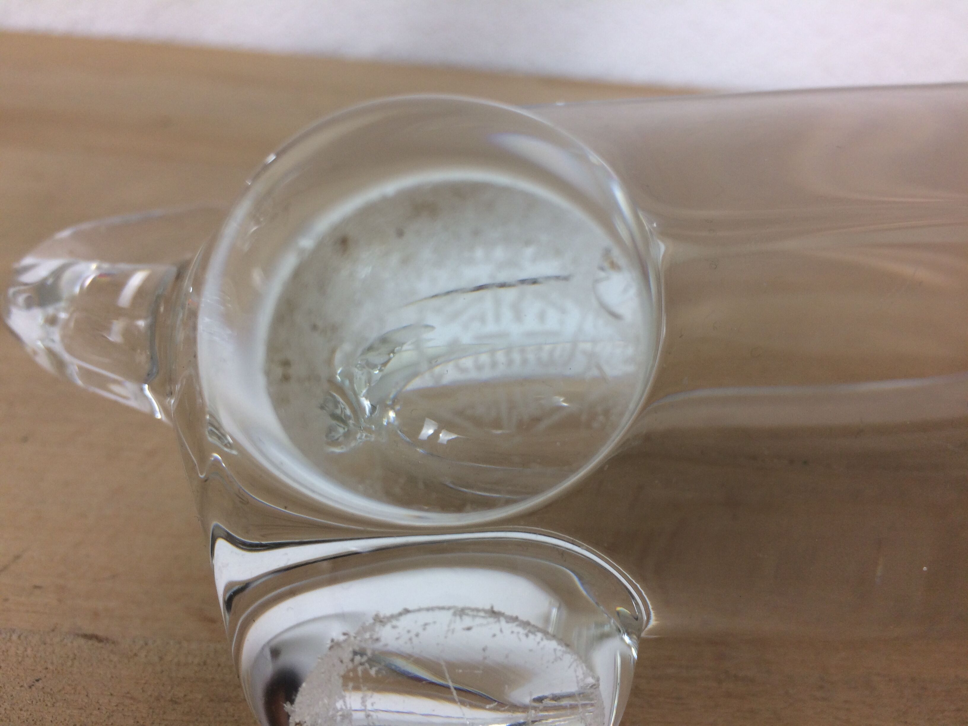 Set of 3 animal cups in vannes crystal, dogs and grasshopper