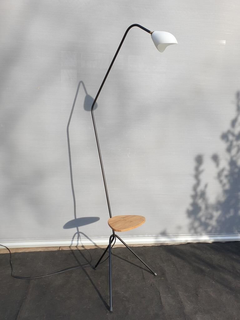 Tablet and white lampshade lamppost 1960